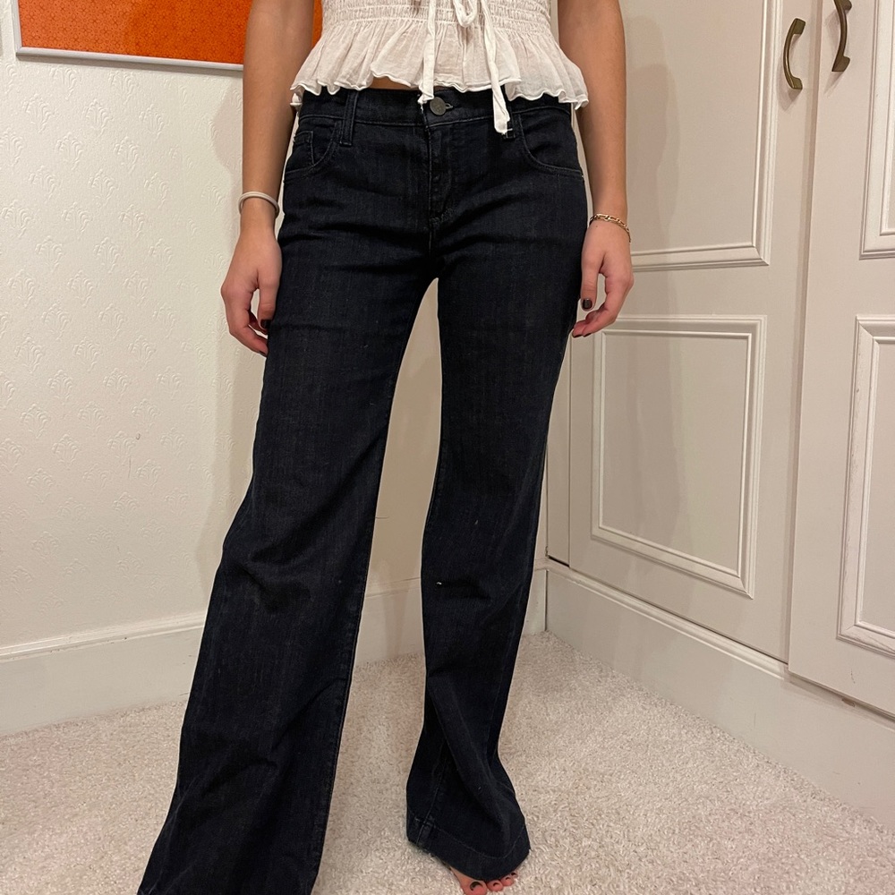 DKNY dark wash vintage denim